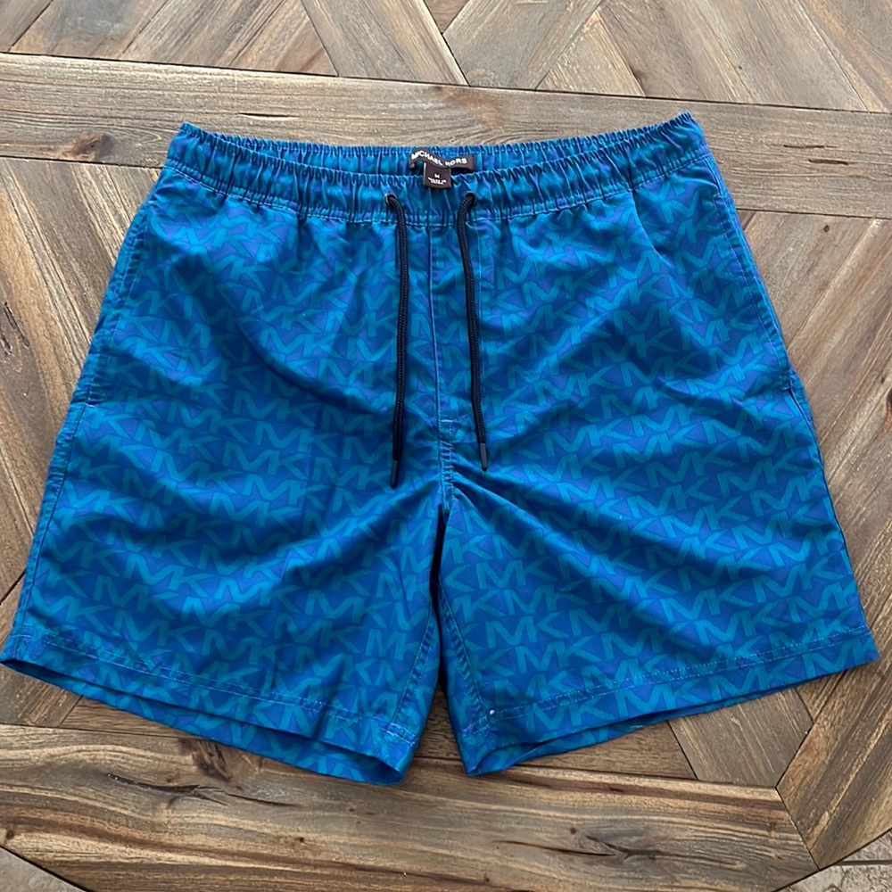 Blue and Teal Medium Michael Kors Swim trunks